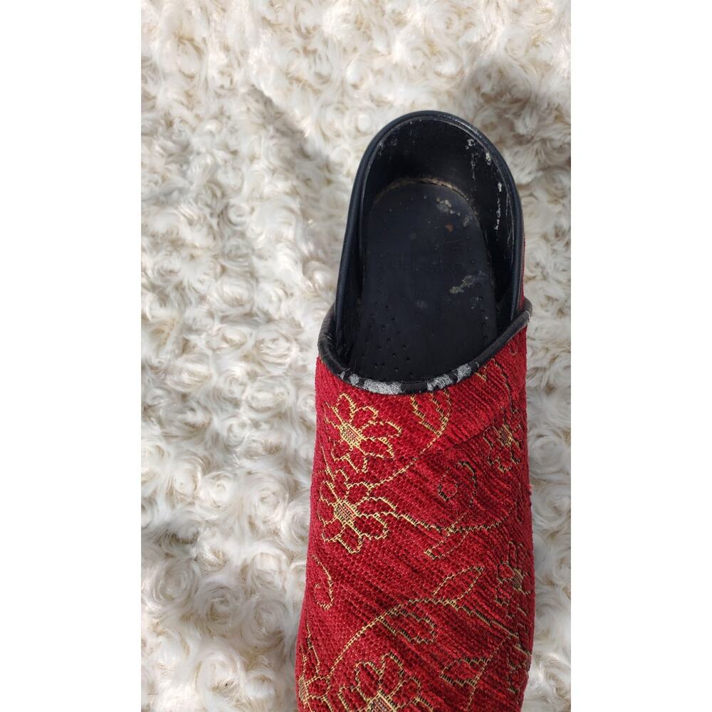 Dansko Womens Red Tapestry Clog Size Eu 37 Cottag… - image 8